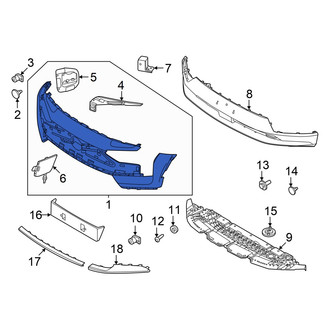 Volvo OE - Front Upper Bumper Cover