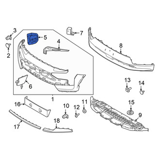 Volvo OE - Front Left Upper Outer Bumper Cover Bracket