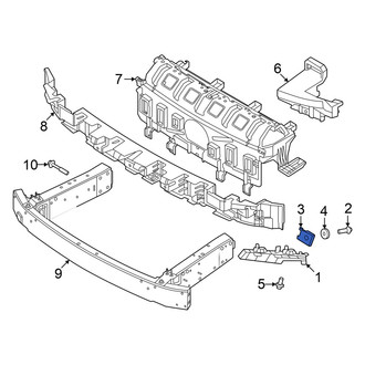 Volvo OE - Bumper Guide Nut