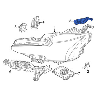 Volvo OE - Left Upper Outer Headlight Bracket