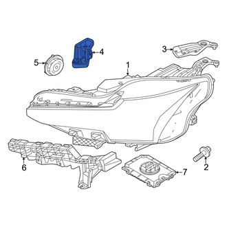 Volvo OE - Left Upper Inner Headlight Bracket