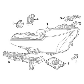 Volvo OE - Front Lamps - Headlamp Components