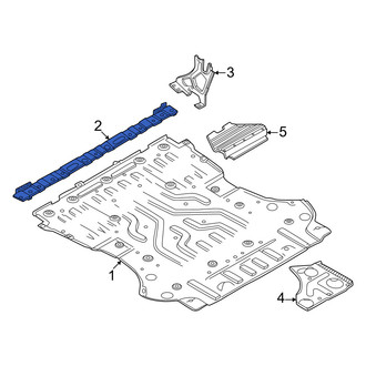 Volvo OE - Front Center Radiator Support Splash Shield Bracket