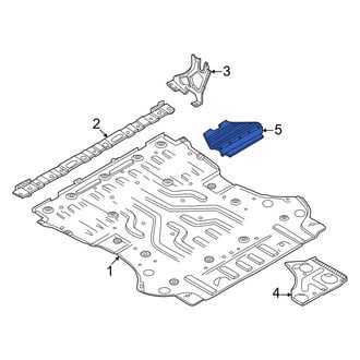 Volvo OE - Rear Radiator Support Splash Shield Bracket