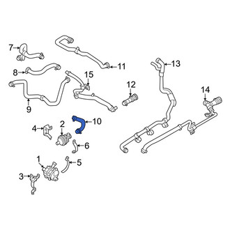 Volvo OE - Upper Drive Motor Battery Pack Coolant Hose