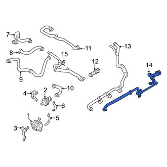 Volvo OE - Lower Drive Motor Battery Pack Coolant Hose