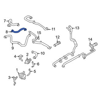 Volvo OE - Upper Drive Motor Battery Pack Coolant Hose