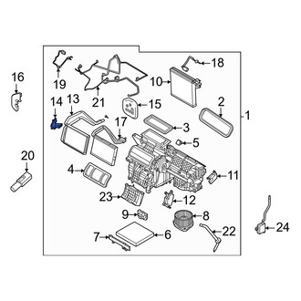 Volvo OE - HVAC Heater Core Bracket