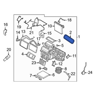 Volvo OE - Front HVAC Case Seal