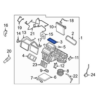 Volvo OE - Upper HVAC Case Seal