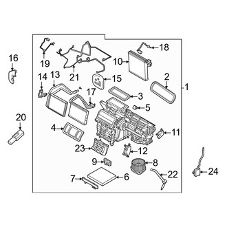 Volvo OE - Air Conditioner & Heater - Evaporator & Heater Components