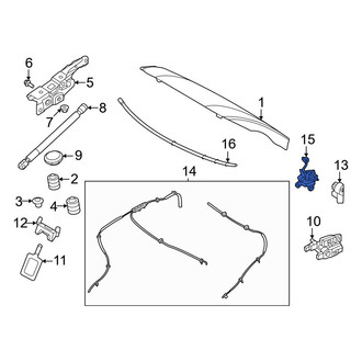 Volvo OE - Hood Release Cable Bracket