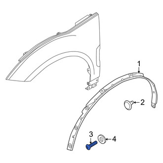 Volvo OE - Wheel Arch Molding Screw