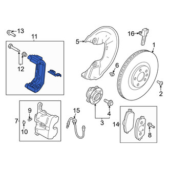 Volvo OE - Front Left Disc Brake Caliper Bracket