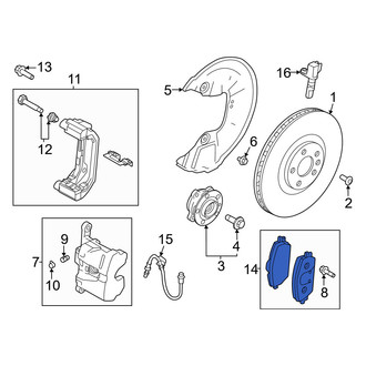 Volvo OE - Front Disc Brake Pad Set