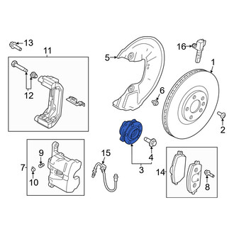 Volvo OE - Front Wheel Bearing and Hub Assembly