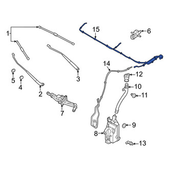 Volvo OE - Front Windshield Washer Hose