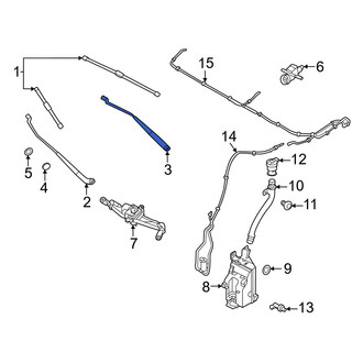 Volvo OE - Front Left Wiper Arm