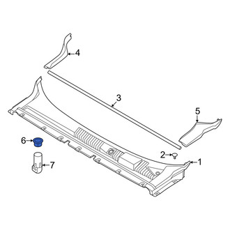 Volvo OE - Upper Cowl Panel Drain Hose