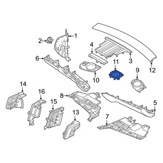 Volvo OE - Center Radio Speaker Enclosure