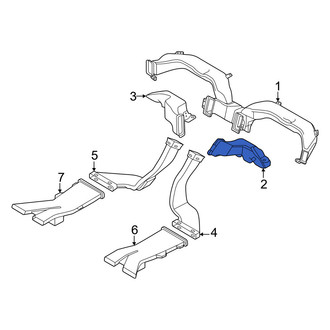 Volvo OE - Front Right Lower Instrument Panel Air Duct
