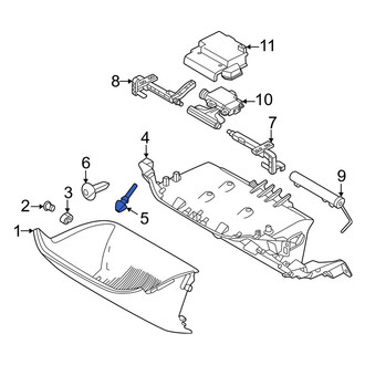 Volvo OE - Front Glove Box Door Bumper