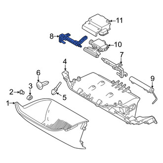 Volvo OE - Left Glove Box Housing Bracket