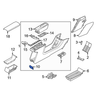 Volvo OE - Rear Console Panel