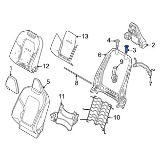 Volvo OE - Front Right Headrest Guide