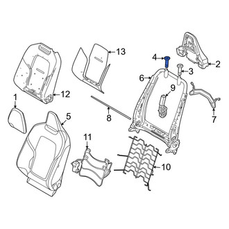 Volvo OE - Front Left Headrest Guide