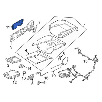 Volvo OE - Front Left Inner Seat Trim Panel