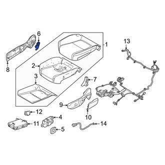 Volvo OE - Front Left Inner Seat Back Recliner Adjustment Mechanism Cover
