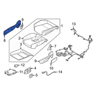 Volvo OE - Front Left Inner Seat Trim Panel