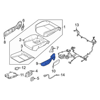 Volvo OE - Front Left Outer Seat Trim Panel