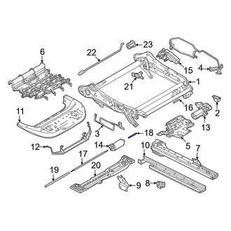 Volvo OE - Front Center Left Power Seat Motor Drive Shaft