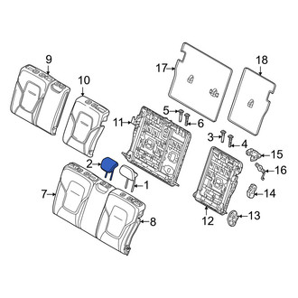 Volvo OE - Rear Center Headrest