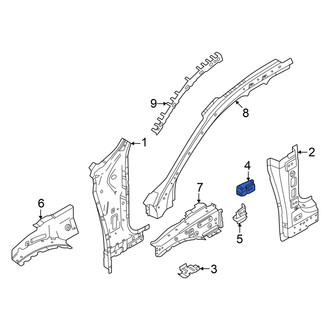 Volvo OE - Center Right Body A-Pillar Reinforcement Bracket