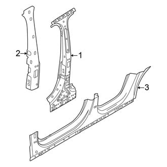 Volvo OE - Pillars, Rocker & Floor - Center Pillar & Rocker