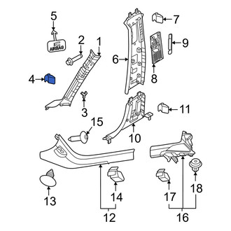Volvo OE - Body A-Pillar Trim Panel Clip