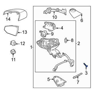 Volvo OE - Door Mirror Housing Screw