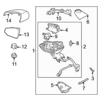 Volvo OE - Front Left Door Mirror
