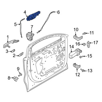 Volvo OE - Front Exterior Door Handle Base