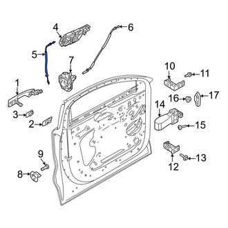 Volvo OE - Front Outer Door Latch Cable