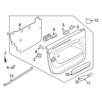 Volvo OE - Left Door Interior Trim Panel Cap