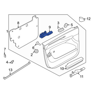 Volvo OE - Front Right Inner Interior Door Handle