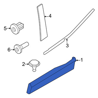 Volvo OE - Rear Left Door Molding
