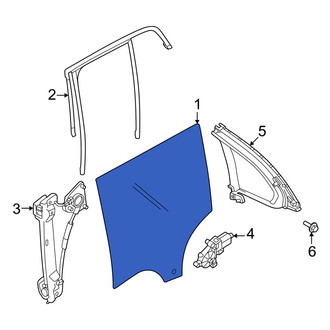 Volvo OE - Front Right Door Glass
