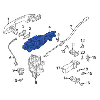 Volvo OE - Front Exterior Door Handle Base