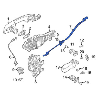 Volvo OE - Rear Inner Door Latch Cable