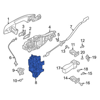 Volvo OE - Rear Left Door Latch Assembly